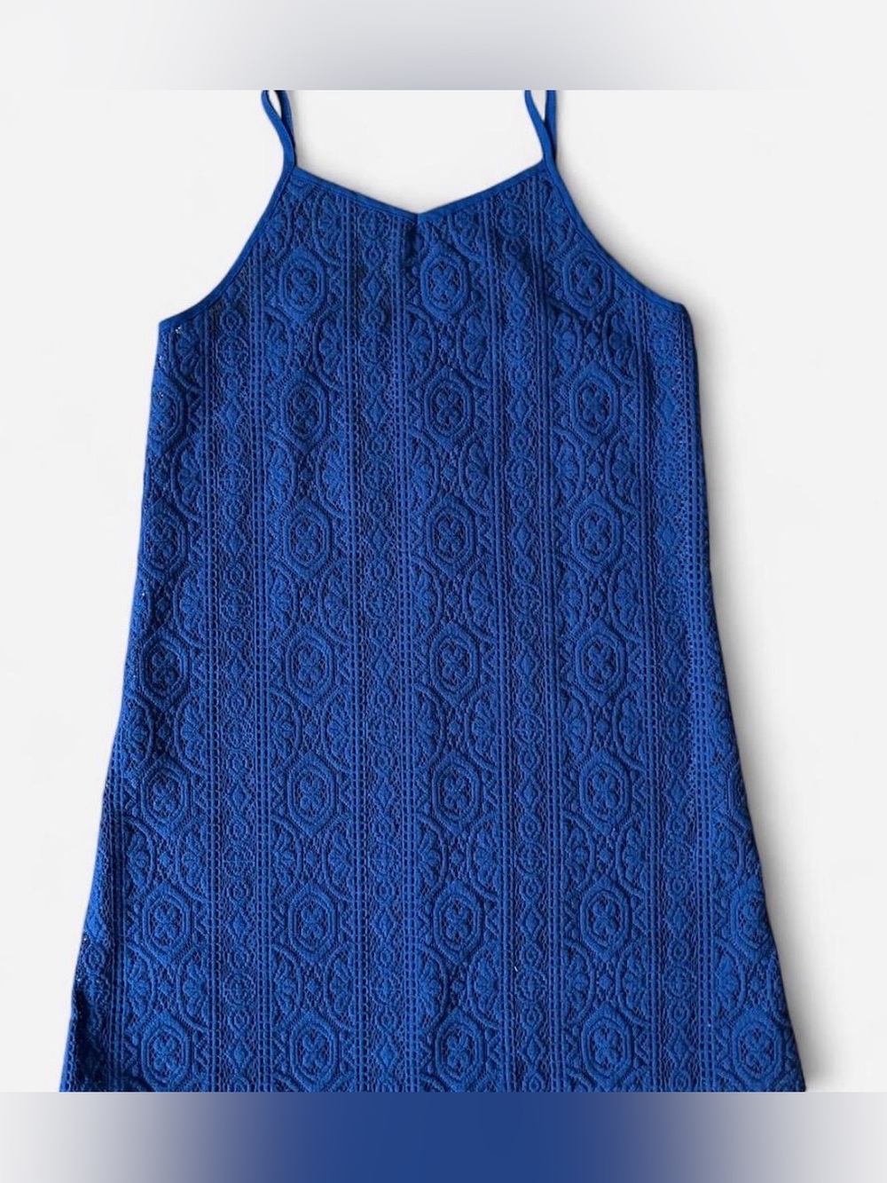 Cobalt Blue Lace Tank Dress